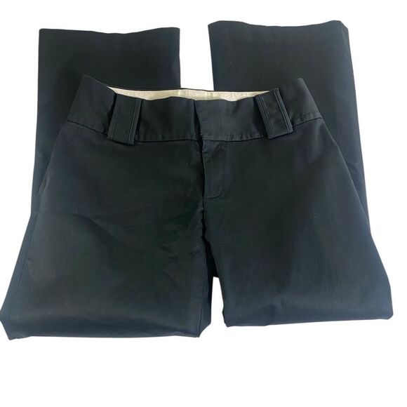 Banana Repulic 6 stretch pants black combed cotton flair cropped - Picture 1 of 6